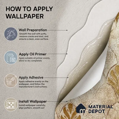 2107 -4 | 10 Meter x 21 Inches Patterned Look Wallpaper - 57.41 Sq. Ft.