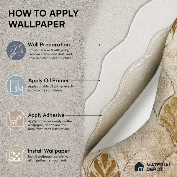 2107 -4 | 10 Meter x 21 Inches Patterned Look Wallpaper - 57.41 Sq. Ft.