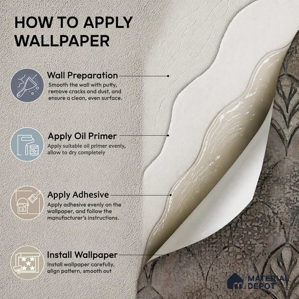 2107 -5 | 10 Meter x 21 Inches Patterned Look Wallpaper - 57.41 Sq. Ft.