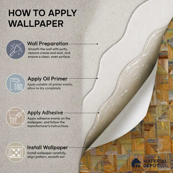 2103 -1 | 10 Meter x 21 Inches Patterned Look Wallpaper - 57.41 Sq. Ft.