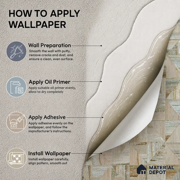 2103 -4 | 10 Meter x 21 Inches Patterned Look Wallpaper - 57.41 Sq. Ft.