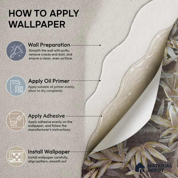 2112 -1 | Grey Bamboo Thicket Floral Wallpaper - 10 Meter x 21 Inches, 57.41 Sq. Ft.