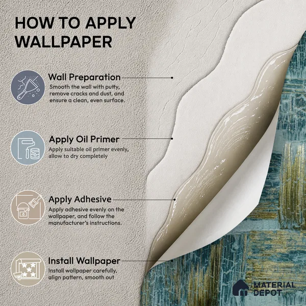 2106 -5 | 10 Meter x 21 Inches Patterned Look Wallpaper - 57.41 Sq. Ft.