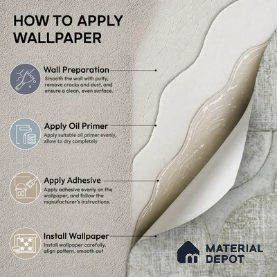 2108 -4 | 10 Meter x 21 Inches Patterned Look Wallpaper - 57.41 Sq. Ft.