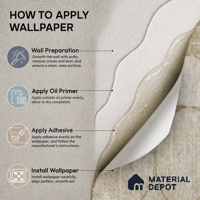 2108 -3 | Warm Beige Circle Patchwork Patterned Wallpaper - 10 Meter x 21 Inches, 57.41 Sq. Ft.