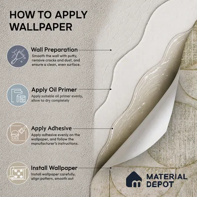 2108 -5 | 10 Meter x 21 Inches Patterned Look Wallpaper - 57.41 Sq. Ft.