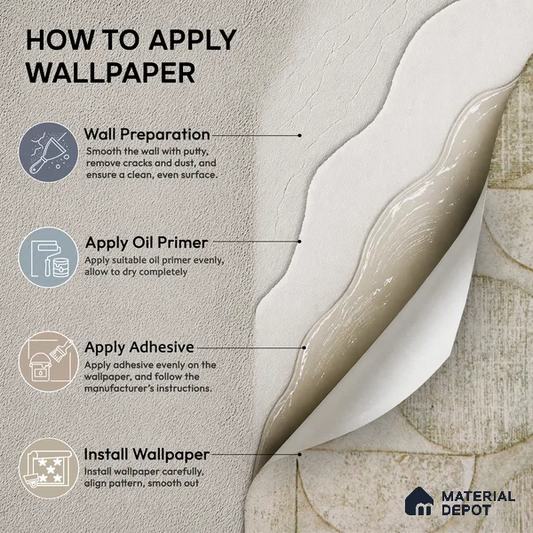 2108 -5 | 10 Meter x 21 Inches Patterned Look Wallpaper - 57.41 Sq. Ft.