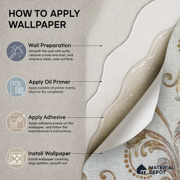 2102 -2 | 10 Meter x 21 Inches Patterned Look Wallpaper - 57.41 Sq. Ft.