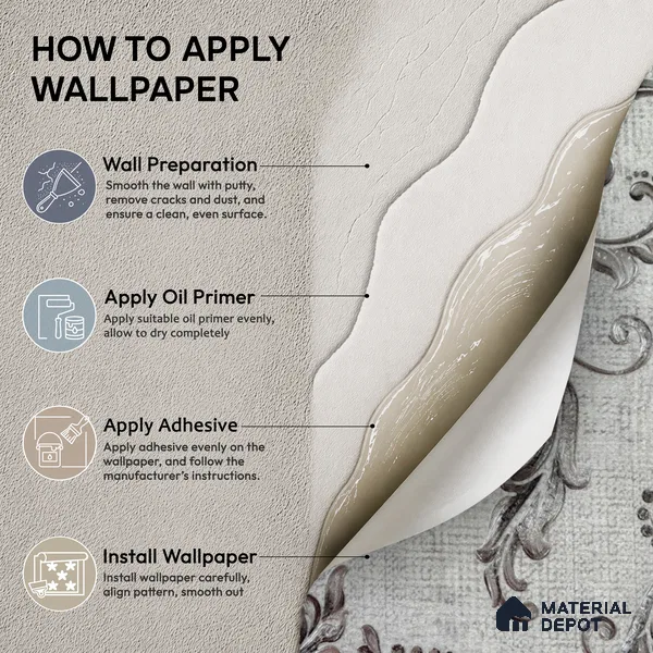 2102 -4 | 10 Meter x 21 Inches Patterned Look Wallpaper - 57.41 Sq. Ft.