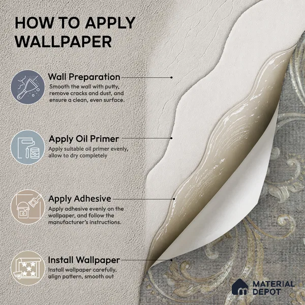 2102 -1 | 10 Meter x 21 Inches Patterned Look Wallpaper - 57.41 Sq. Ft.