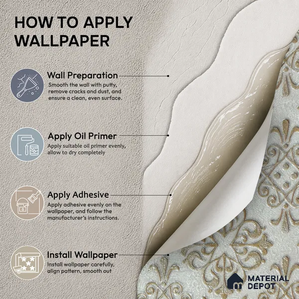 2113 -2 | 10 Meter x 21 Inches Patterned Look Wallpaper - 57.41 Sq. Ft.