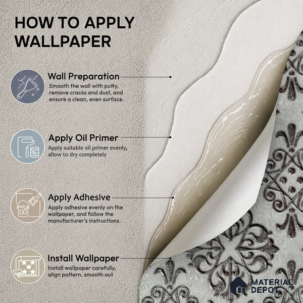 2113 -3 | White & Black Quatrefoil Medallion Damask Patterned Wallpaper - 10 Meter x 21 Inches, 57.41 Sq. Ft.
