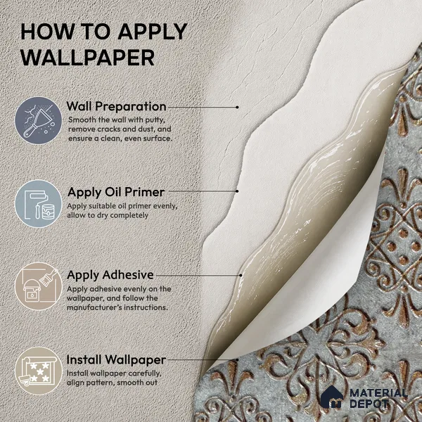 2113 -4 | Grey & Brown Quatrefoil Medallion Damask Patterned Wallpaper - 10 Meter x 21 Inches, 57.41 Sq. Ft.