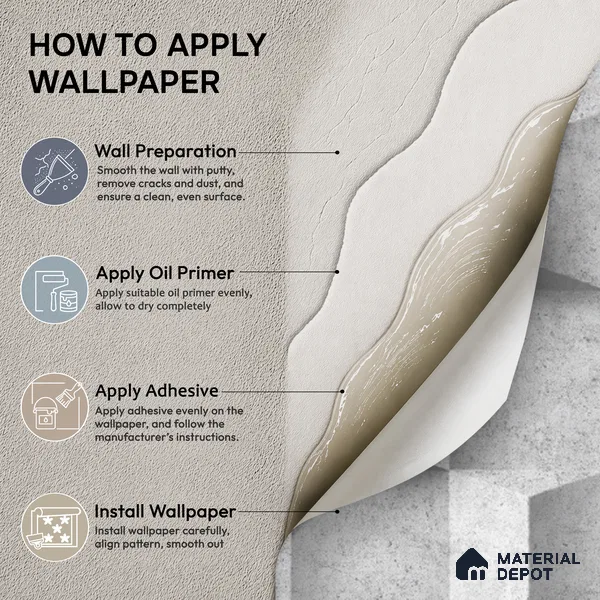 88526-1 | 5 Meter x 42 Inch PVC Patterned Look Wallpaper - 57.41 Sq. Ft. | Minimum 15% wastage during installation