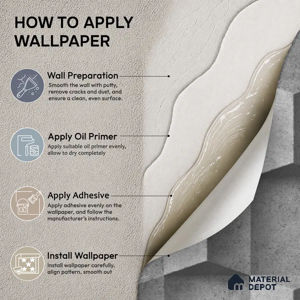 88526-2 | 5 Meter x 42 Inch PVC Patterned Look Wallpaper - 57.41 Sq. Ft. | Minimum 15% wastage during installation