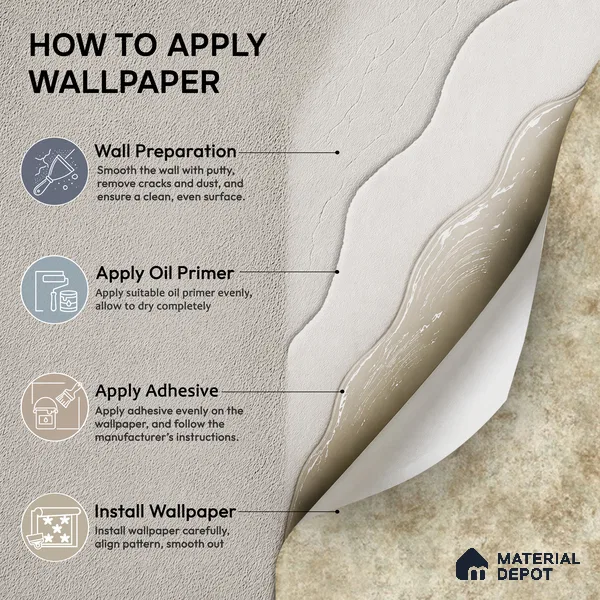 88528-1 | 5 Meter x 42 Inch PVC Patterned Look Wallpaper - 57.41 Sq. Ft. | Minimum 15% wastage during installation