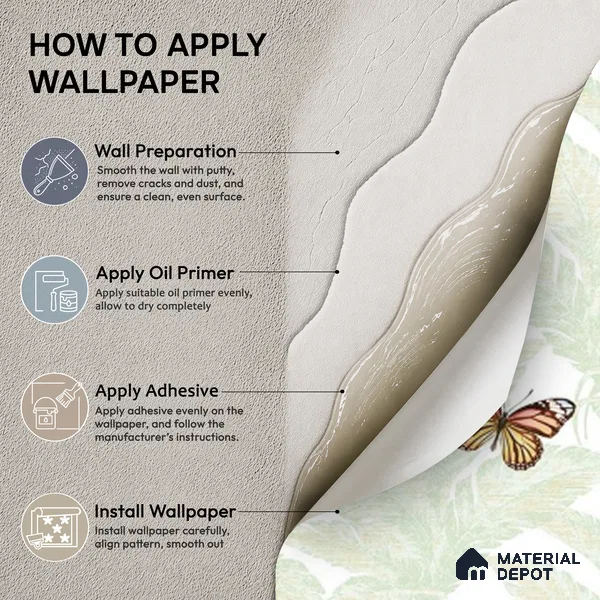 88535-1 | 5 Meter x 42 Inch PVC Patterned Look Wallpaper - 57.41 Sq. Ft. | Minimum 15% wastage during installation