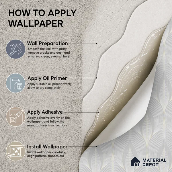 88540-3 | Silver Grey Leaf Texture PVC Patterned Wallpaper - 5 Meter x 42 Inch, 57.41 Sq. Ft. (Min. 15% Wastage)