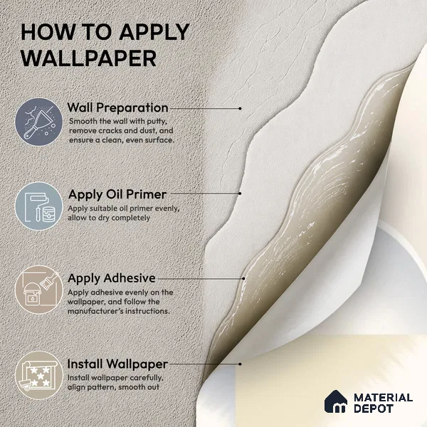 88541-2 | 5 Meter x 42 Inch PVC Patterned Look Wallpaper - 57.41 Sq. Ft. | Minimum 15% wastage during installation
