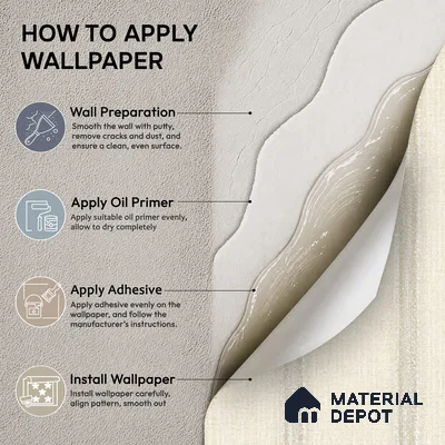 88546-1 | Cream Metallic Pinstripe PVC Patterned Wallpaper - 5 Meter x 42 Inch, 57.41 Sq. Ft. (Min. 15% Wastage)