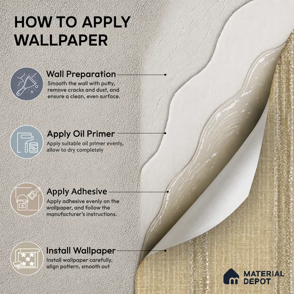 88546-3 | 5 Meter x 42 Inch PVC Patterned Look Wallpaper - 57.41 Sq. Ft. | Minimum 15% wastage during installation