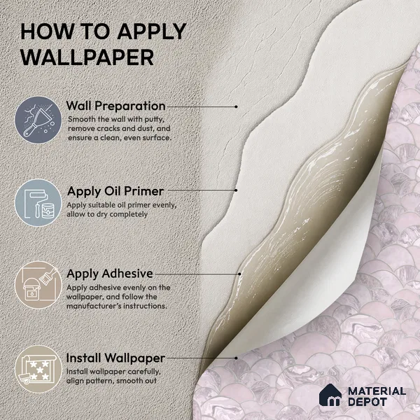 OR06-2 | 5 Meter x 42 Inch PVC Patterned Look Wallpaper - 57 Sq. Ft. | Minimum 15% wastage during installation