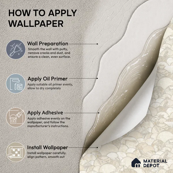OR06-1 | 5 Meter x 42 Inch PVC Patterned Look Wallpaper - 57 Sq. Ft. | Minimum 15% wastage during installation