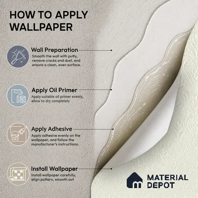 OR07-2 | 5 Meter x 42 Inch PVC Patterned Look Wallpaper - 57 Sq. Ft. | Minimum 15% wastage during installation