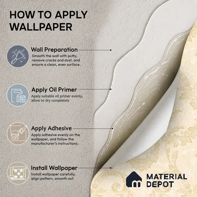 OR08-3 | Cream Gold Soft Scroll Damask PVC Patterned Wallpaper - 5 Meter x 42 Inch, 57 Sq. Ft. (Min. 15% Wastage)