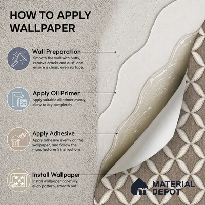 OR10-4 | Chestnut Brown Oval Trellis Lattice PVC Patterned Wallpaper - 5 Meter x 42 Inch, 57 Sq. Ft. (Min. 15% Wastage)