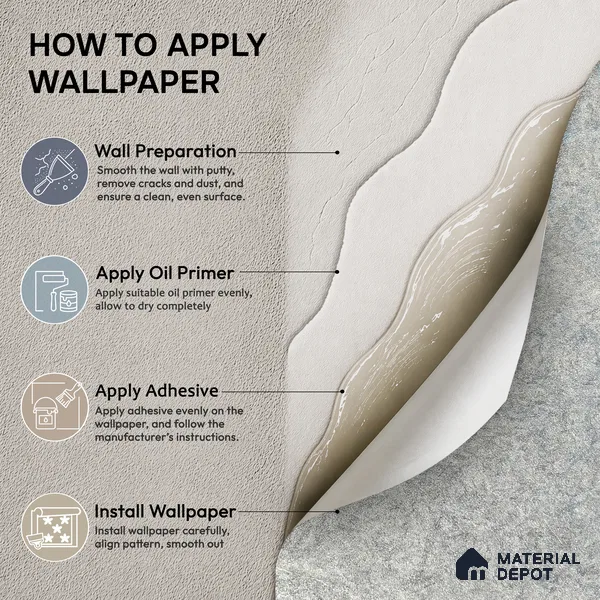 Z1003-4 | Grey Crinkled Foil PVC Textured Wallpaper - 10 Meter x 21 Inch, 57 Sq. Ft. (Min. 15% Wastage)