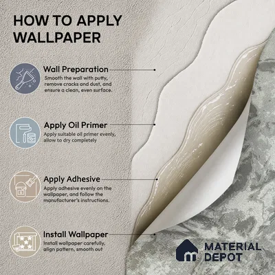 Z1004-5 | Grey Crackled Foil PVC Textured Wallpaper - 10 Meter x 21 Inch, 57 Sq. Ft. (Min. 15% Wastage)