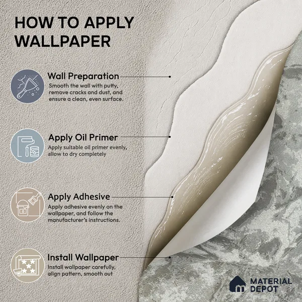 Z1004-5 | Grey Crackled Foil PVC Textured Wallpaper - 10 Meter x 21 Inch, 57 Sq. Ft. (Min. 15% Wastage)