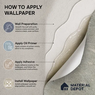 Z1004-7 | Grey Crackled Foil PVC Textured Wallpaper - 10 Meter x 21 Inch, 57 Sq. Ft. (Min. 15% Wastage)