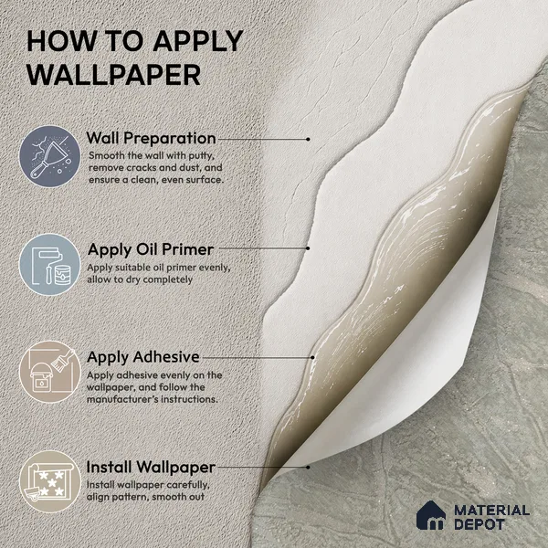 Z1004-7 | Grey Crackled Foil PVC Textured Wallpaper - 10 Meter x 21 Inch, 57 Sq. Ft. (Min. 15% Wastage)