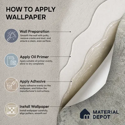 Z1004-4 | Grey Crackled Foil PVC Textured Wallpaper - 10 Meter x 21 Inch, 57 Sq. Ft. (Min. 15% Wastage)