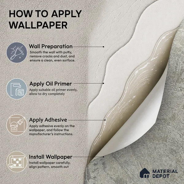 Z1004-4 | Grey Crackled Foil PVC Textured Wallpaper - 10 Meter x 21 Inch, 57 Sq. Ft. (Min. 15% Wastage)
