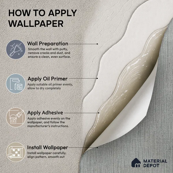 Z1002-3 | Grey Vertical Strie PVC Textured Wallpaper - 10 Meter x 21 Inch, 57 Sq. Ft. (Min. 15% Wastage)