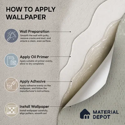 Z1001-1 | Grey Dashed Sheen PVC Textured Wallpaper - 10 Meter x 21 Inch, 57 Sq. Ft. (Min. 15% Wastage)
