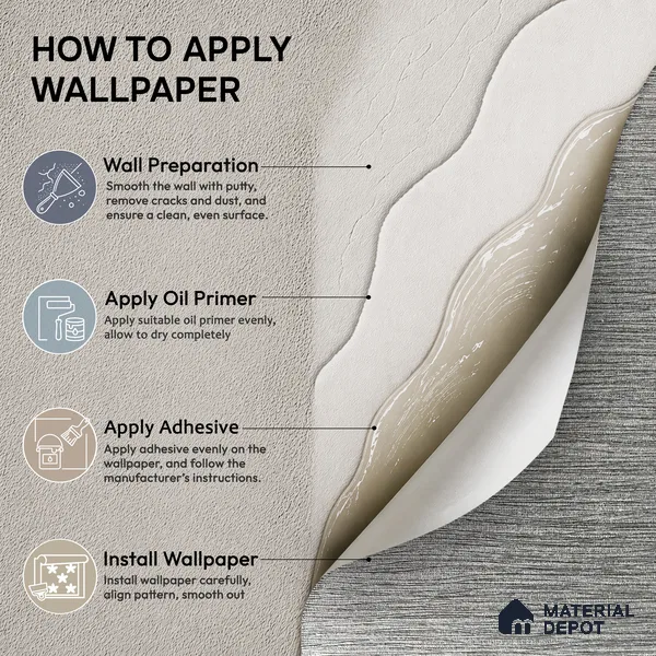 Z1010-5 | Grey Brushed Metal PVC Textured Wallpaper - 10 Meter x 21 Inch, 57 Sq. Ft. (Min. 15% Wastage)