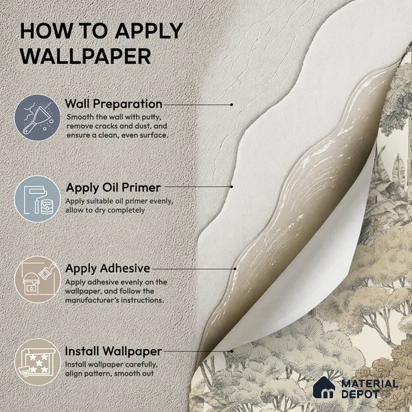 A76301 | 10 Meter x 21 Inches Nature Look Wallpaper - 57.37 Sq. Ft. | Minimum 15% wastage during installation