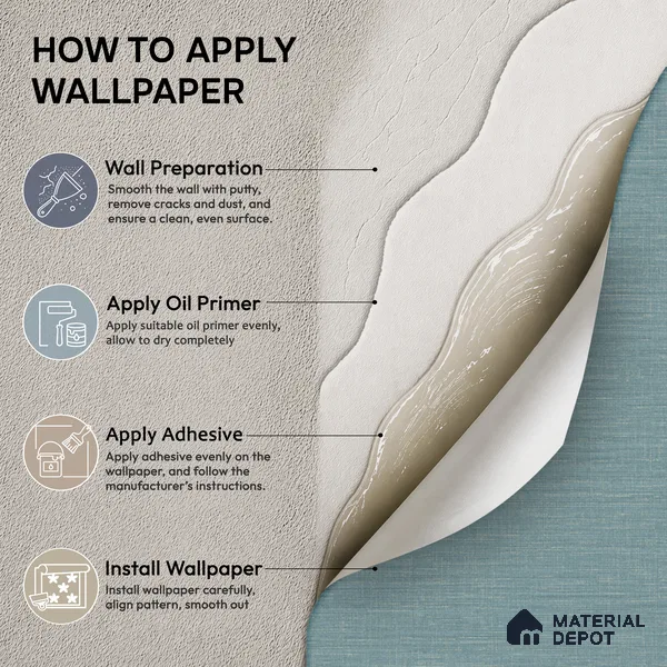 WP1345 | 9.5 Meter x 21 Inches Fabric Look Wallpaper - 55 Sq. Ft.  | Minimum 10% wastage during installation