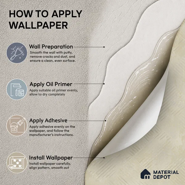 WP1336 | 9.5 Meter x 21 Inches Texture Look Wallpaper - 55 Sq. Ft. | Minimum 15% wastage during installation
