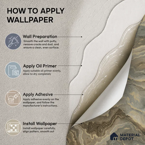 WP1310 | 9.5 Meter x 21 Inches Patterned Look Wallpaper - 55 Sq. Ft. | Minimum 15% wastage during installation