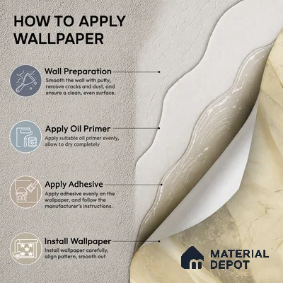 WP1304 | 9.5 Meter x 21 Inches Marble Look Wallpaper - 55 Sq. Ft.  | Minimum 10% wastage during installation