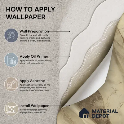 WP1305 | 9.5 Meter x 21 Inches Marble Look Wallpaper - 55 Sq. Ft.  | Minimum 10% wastage during installation