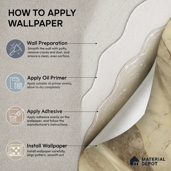 WP1305 | 9.5 Meter x 21 Inches Marble Look Wallpaper - 55 Sq. Ft.  | Minimum 10% wastage during installation
