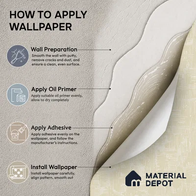 WP1341 | 9.5 Meter x 21 Inches Texture Look Wallpaper - 55 Sq. Ft.  | Minimum 15% wastage during installation