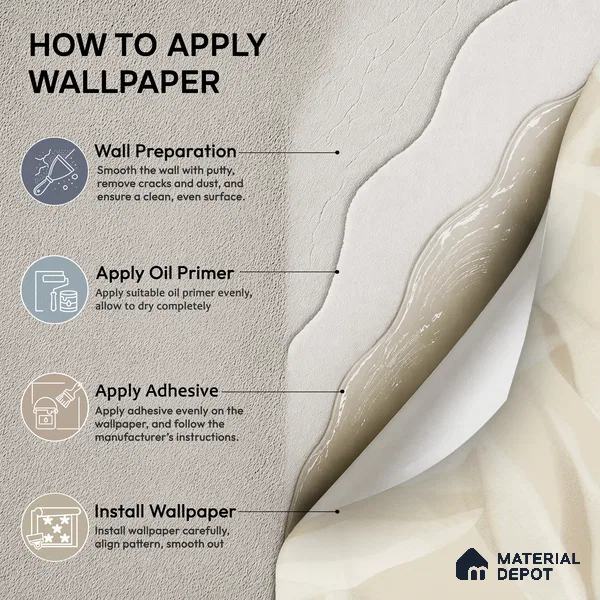 A76101 | 10 Meter x 21 Inches Florals Look Wallpaper - 57.37 Sq. Ft. | Minimum 15% wastage during installation