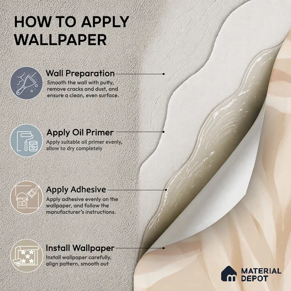 A76103 | 10 Meter x 21 Inches Florals Look Wallpaper - 57.37 Sq. Ft. | Minimum 15% wastage during installation